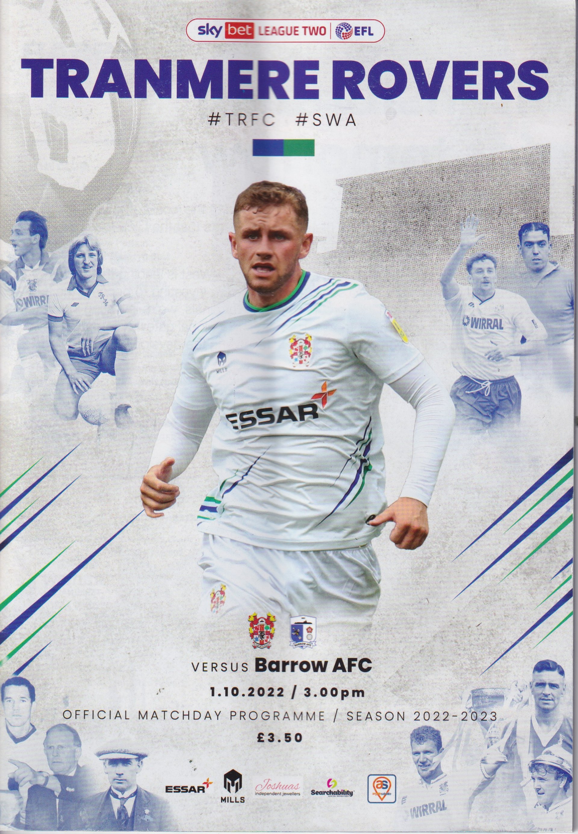 Tranmere Rovers v Barrow match programme